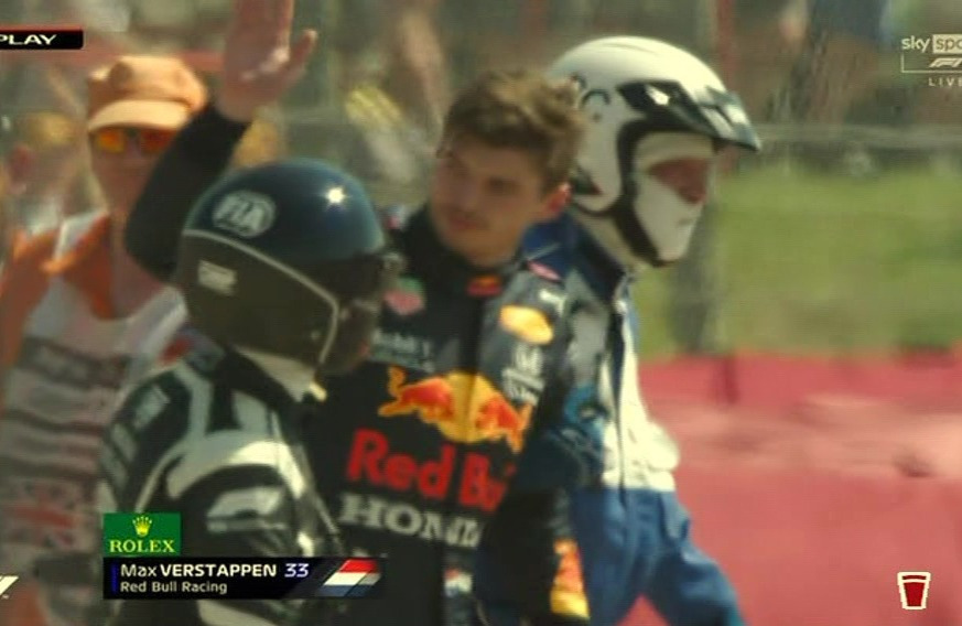 Verstappen was taken to hospital for checks after the 51G hit